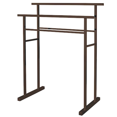 Kingston Brass SCC8245 Pedestal Steel Construction Towel Rack, Oil Rubbed Bronze SCC8245